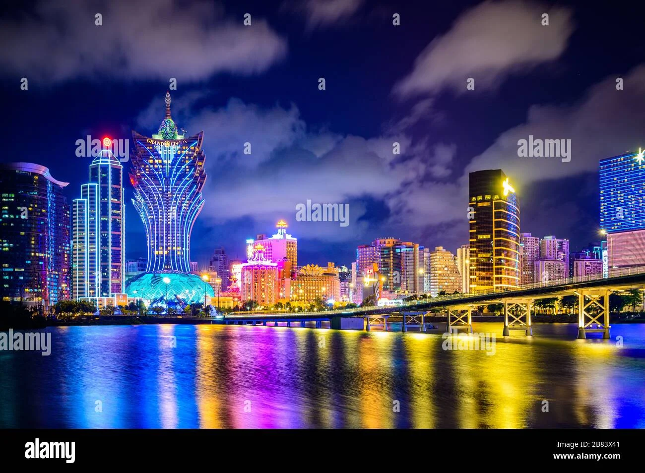 澳门夜景全景